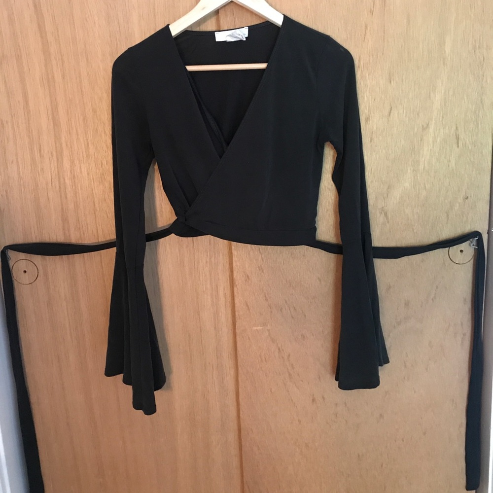 Bell Sleeve Wrap Shirt